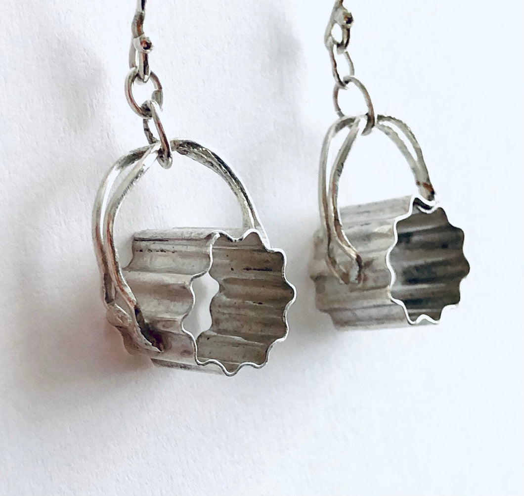 Corrugated Tube Earrings