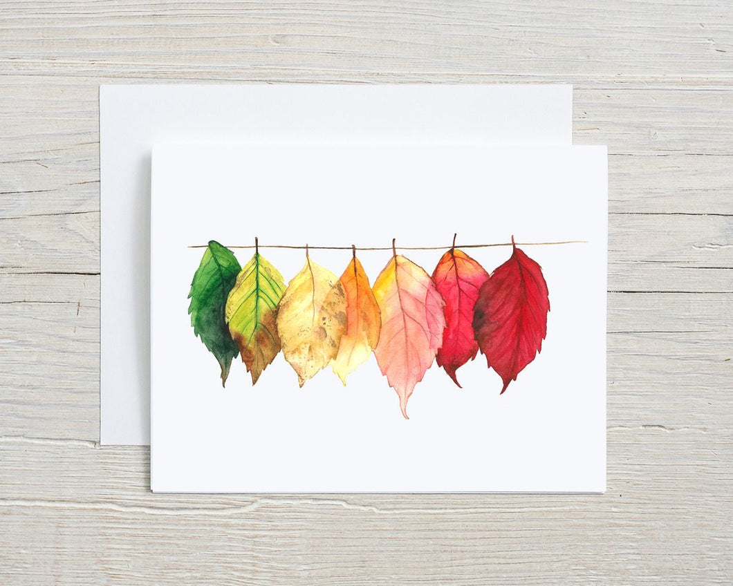 Fall Leaves Greeting Card
