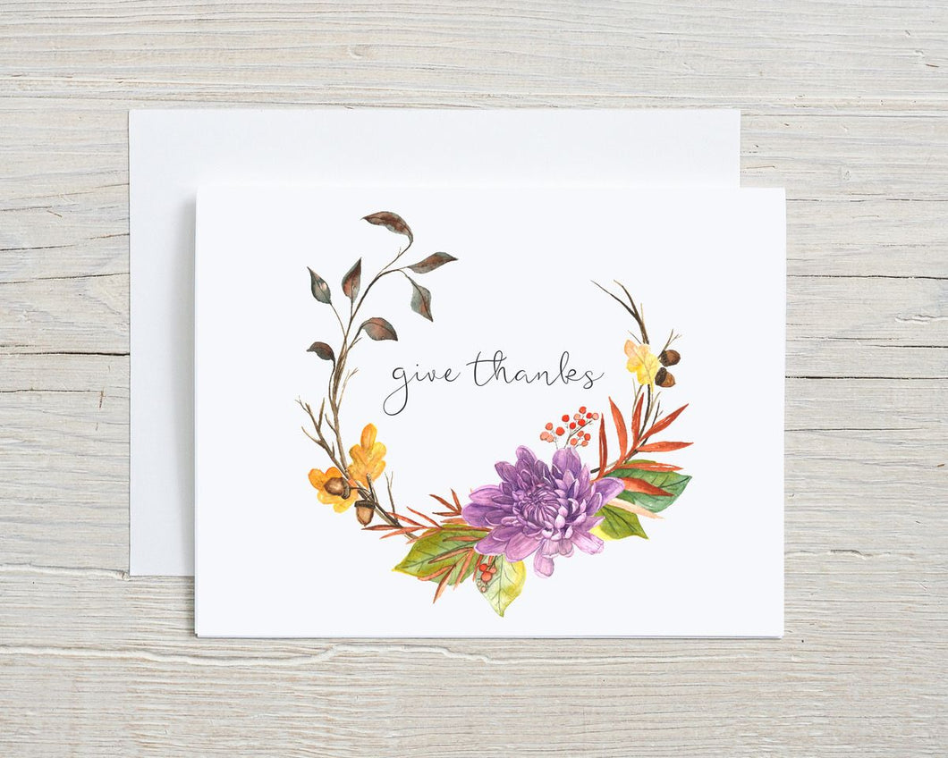 Fall Wreath Greeting Card