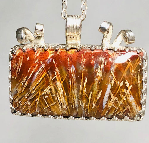 Fireworks Agate Necklace