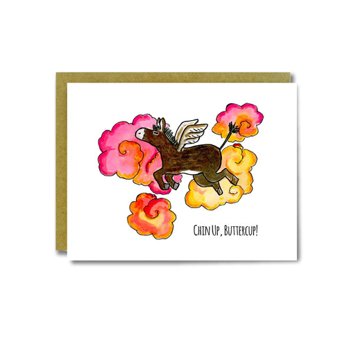 Chin Up ButterCup Card