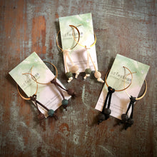 Hoop Diffuser Earrings - Leather & Lava