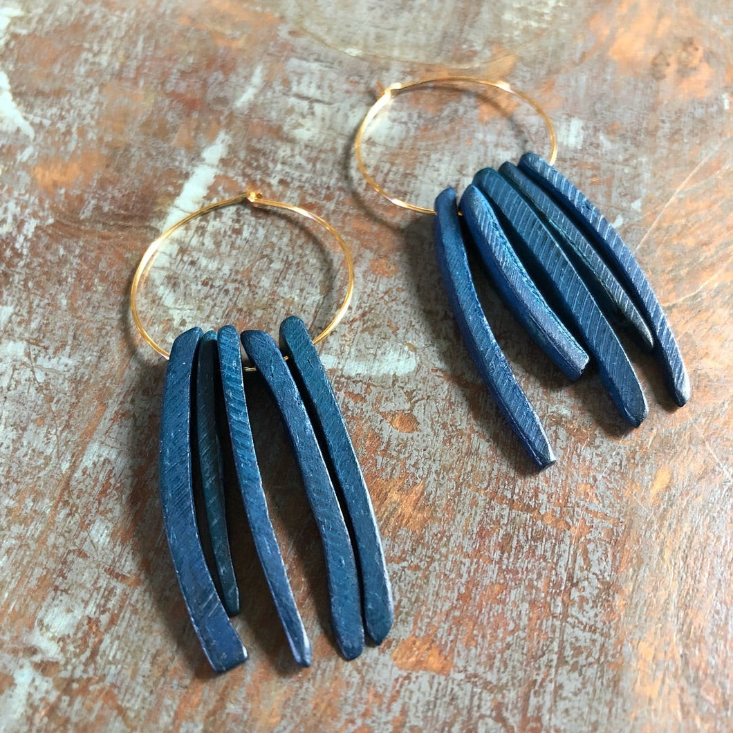 Hoop Diffuser Earrings - Coconut Wood