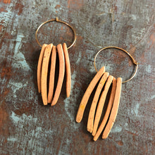 Hoop Diffuser Earrings - Coconut Wood