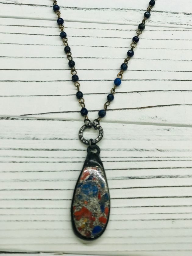 Lapis Chain Pendant