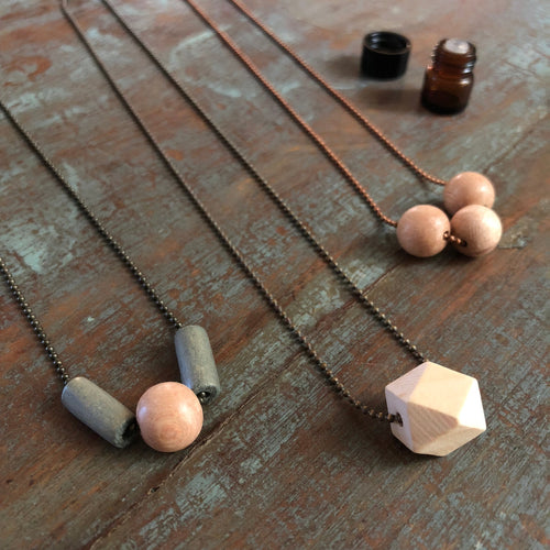 Wood Diffuser Necklace