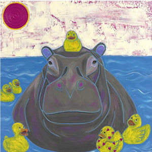 "River Horse" - Hippo Print