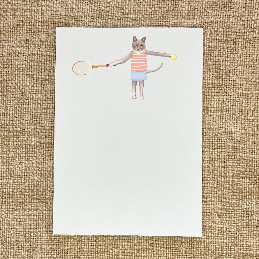 Maude the Tennis Cat - Notepad