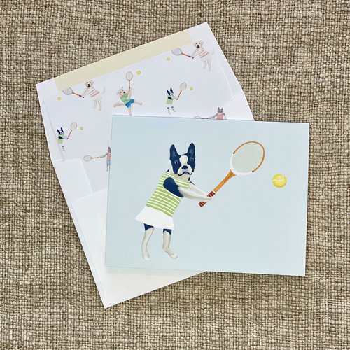 Frances the Frenchie Tennis - Notecards 8 pk