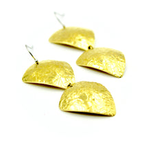 Textured Triangle Drops Earrings