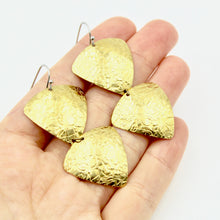 Textured Triangle Drops Earrings