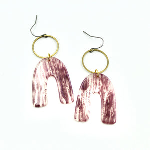 Mauve Bark Earrings