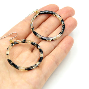 Acetate Hoop Earrings