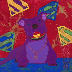 "King of the Avenue" - Pitbull Matted Print