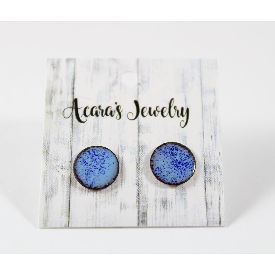 Navy Blue and Light Blue Mixed Studs