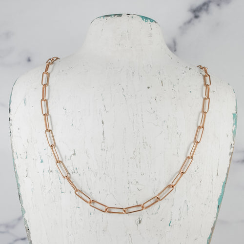 Petite Paperclip Chain Necklace - gold-filled