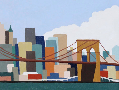NYC Brooklyn Bridge Original Painting