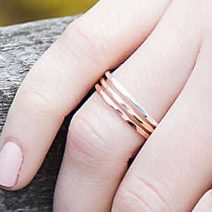 Stacking Ring Set - tri colored.