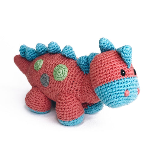 Orange Dino Rattle