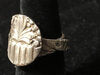 Fleur-de-lis Double Banded Sterling Silver Ring