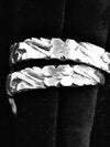 Fleur-de-lis Double Banded Sterling Silver Ring