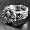 Classic Emblematic Sterling Silver Ring