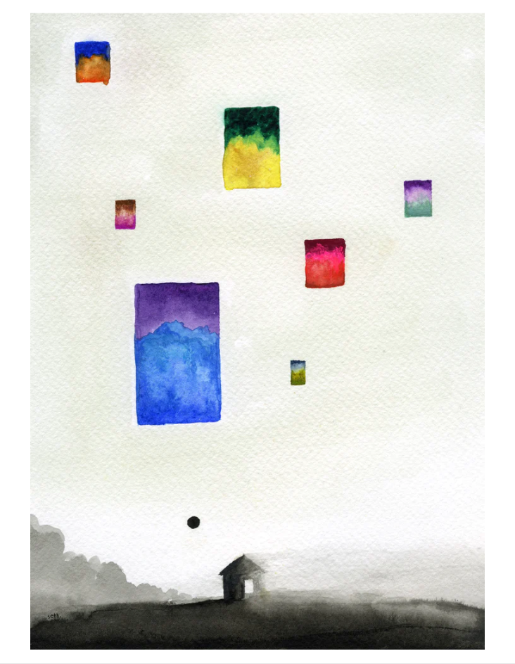 New Worlds Print - The World is Made Out of Doors