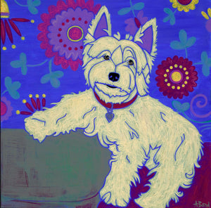 "The Best Thing Around" - West Highland Terrier Matted Print