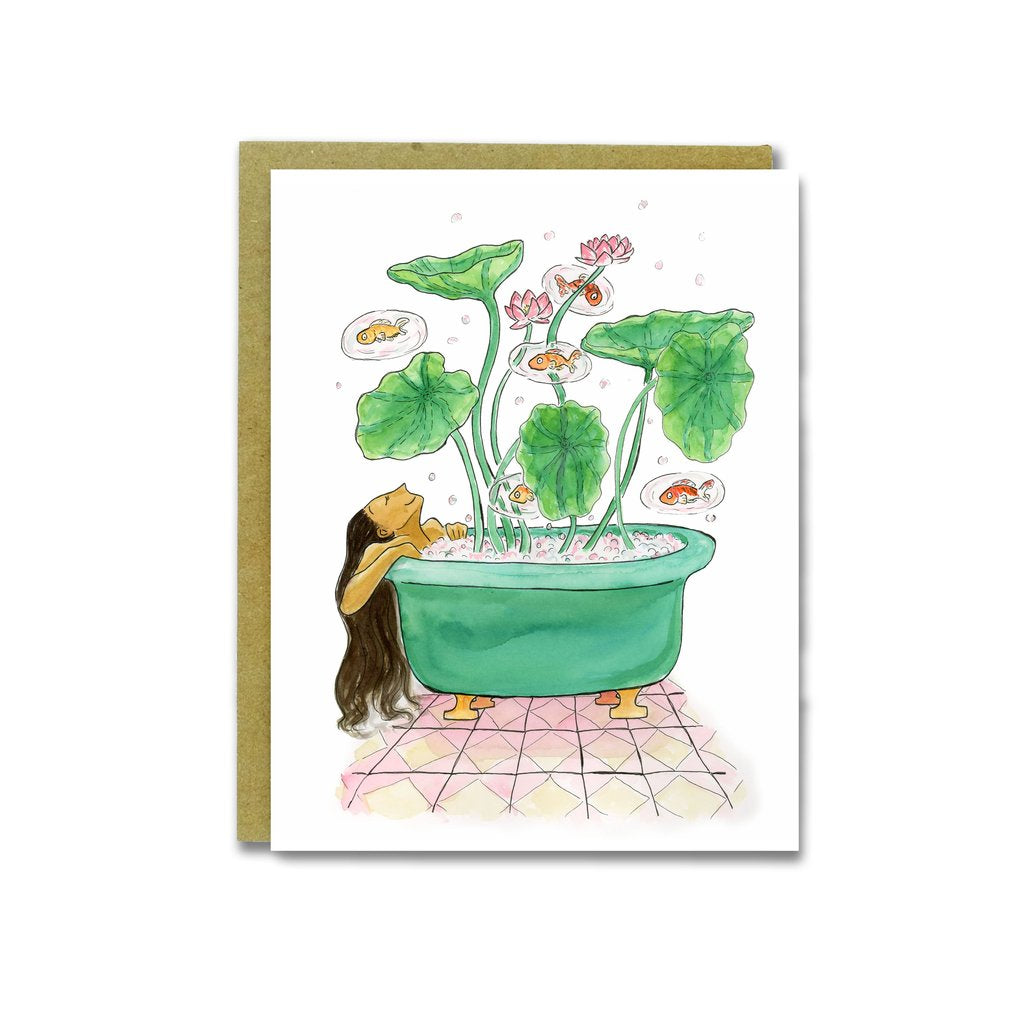 Lotus Bath Card