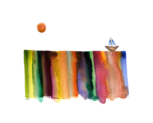 New Worlds Print - Adrift, at Rest