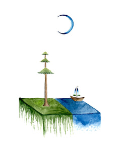 New Worlds Print - Small World