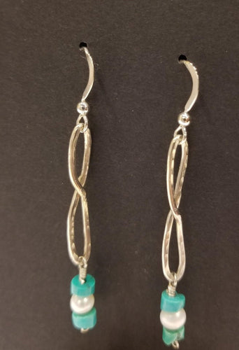 Figure 8 - Pearl and Turquoise Earrings