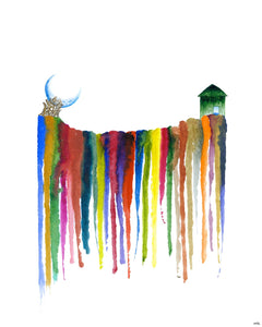 New Worlds Print - Where the Crescent Moon Was Made