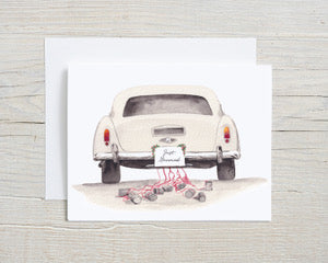 Just Married Greeting Card