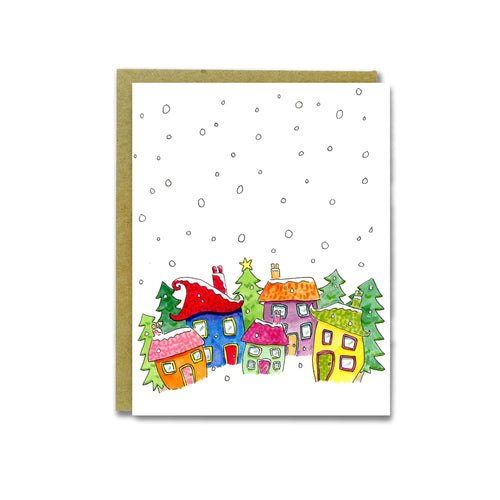 Christmas Village Card