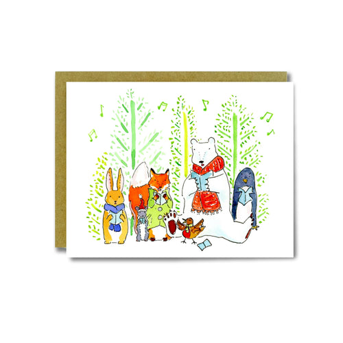 Christmas Carolers Card