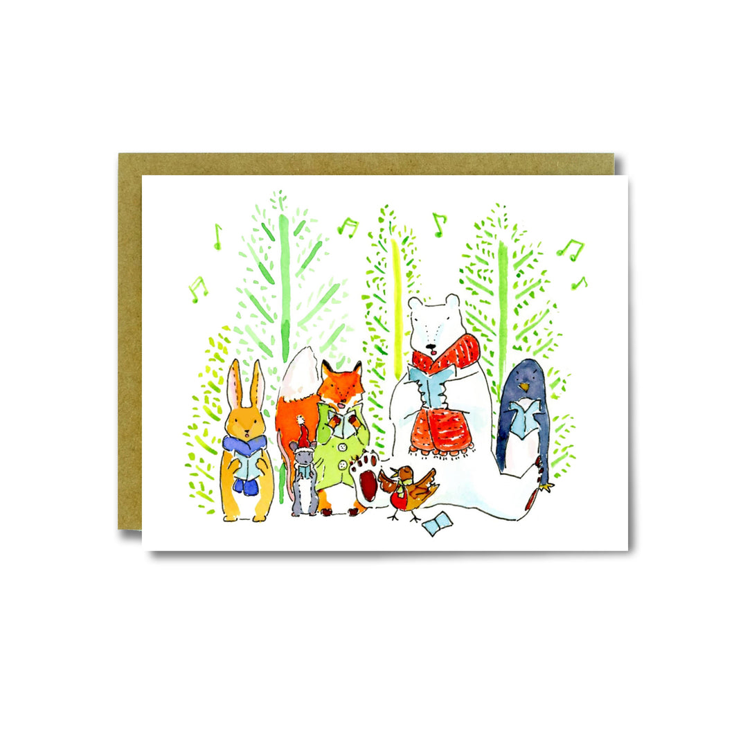 Christmas Carolers Card