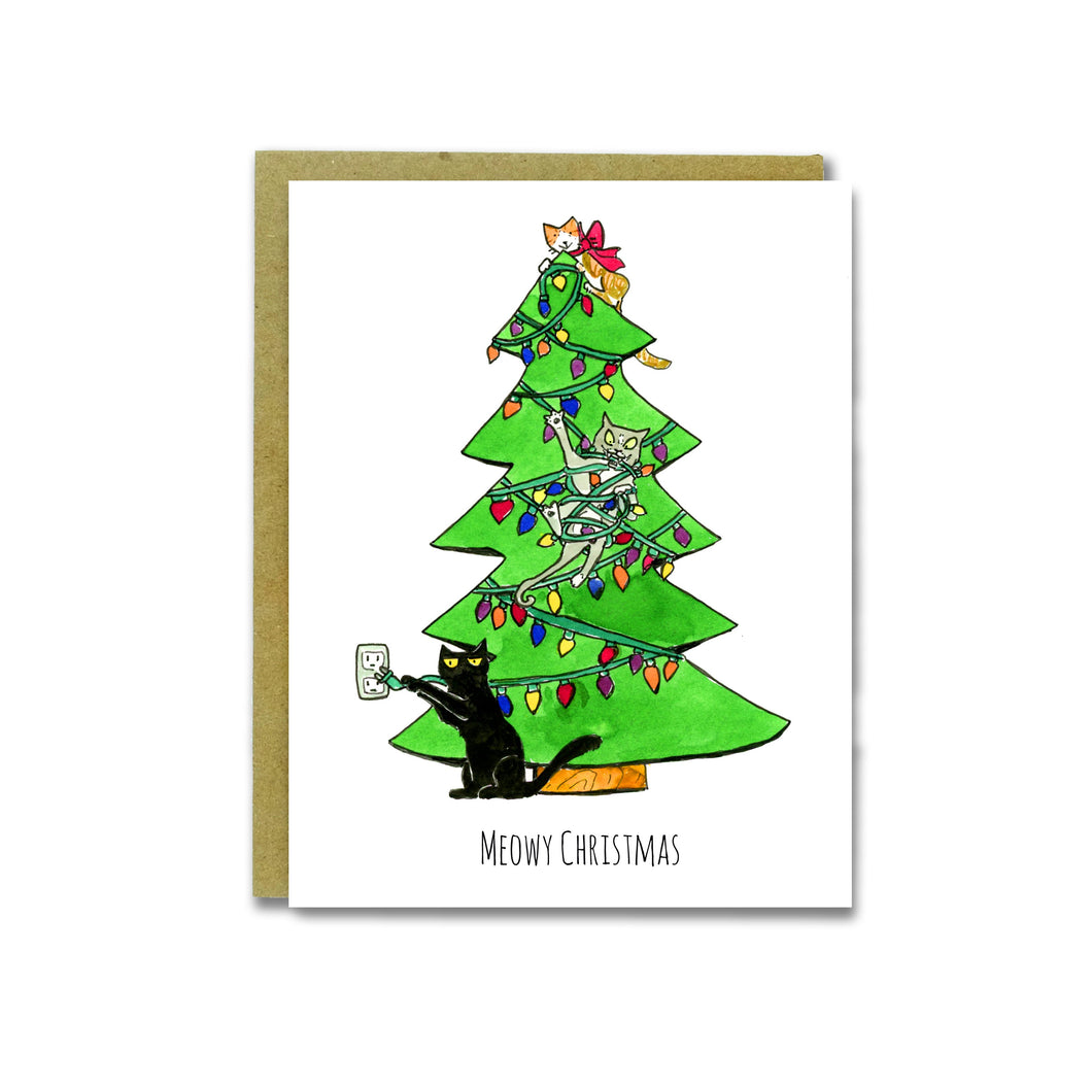 Meowy Christmas Card