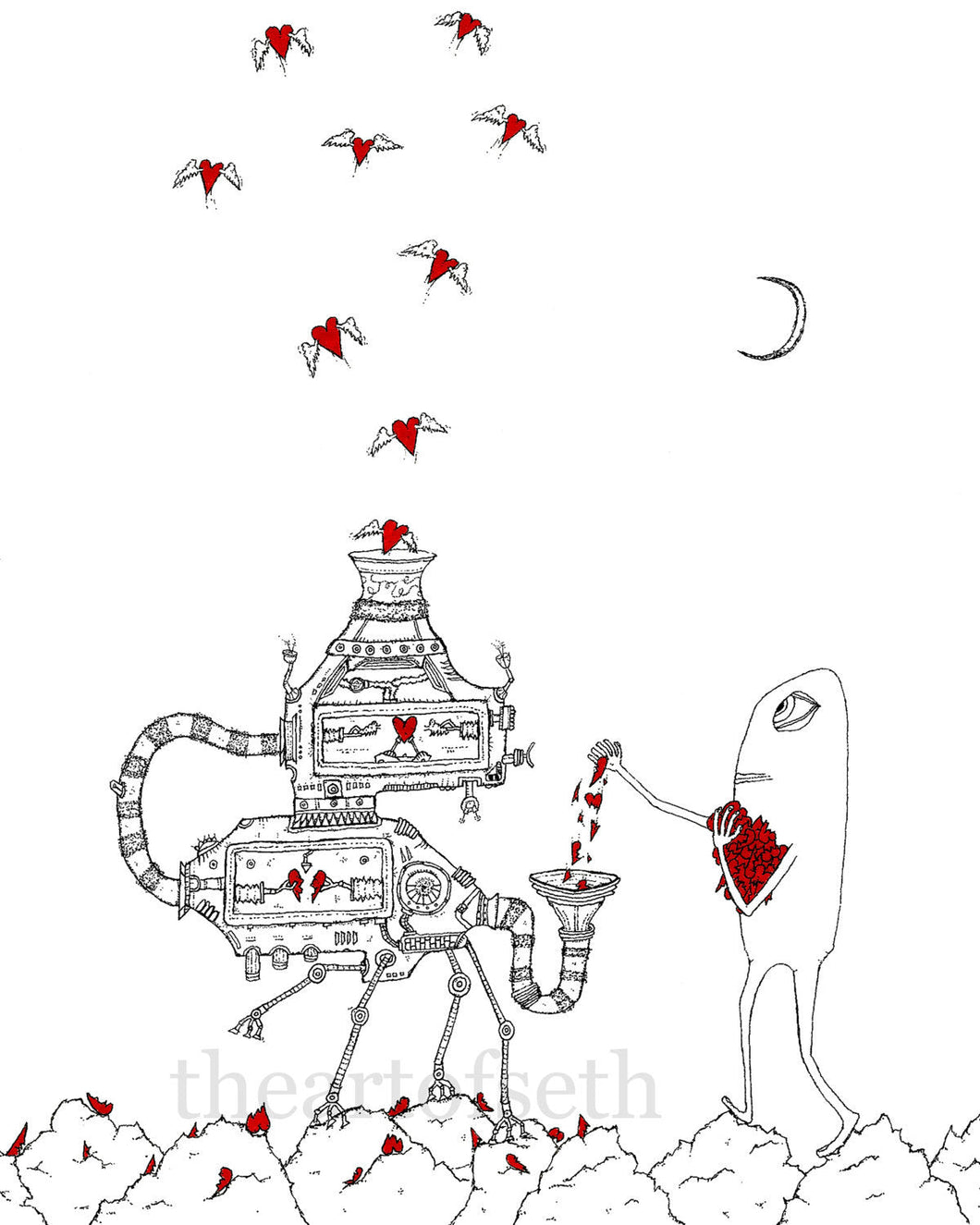 Creatures of the Heart print - An endlessly Satisfying Task