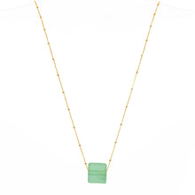 Small Cube Gold Necklace