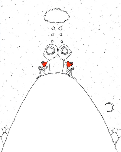 Creatures of the Heart in Black Frame Print - A Shared Dream