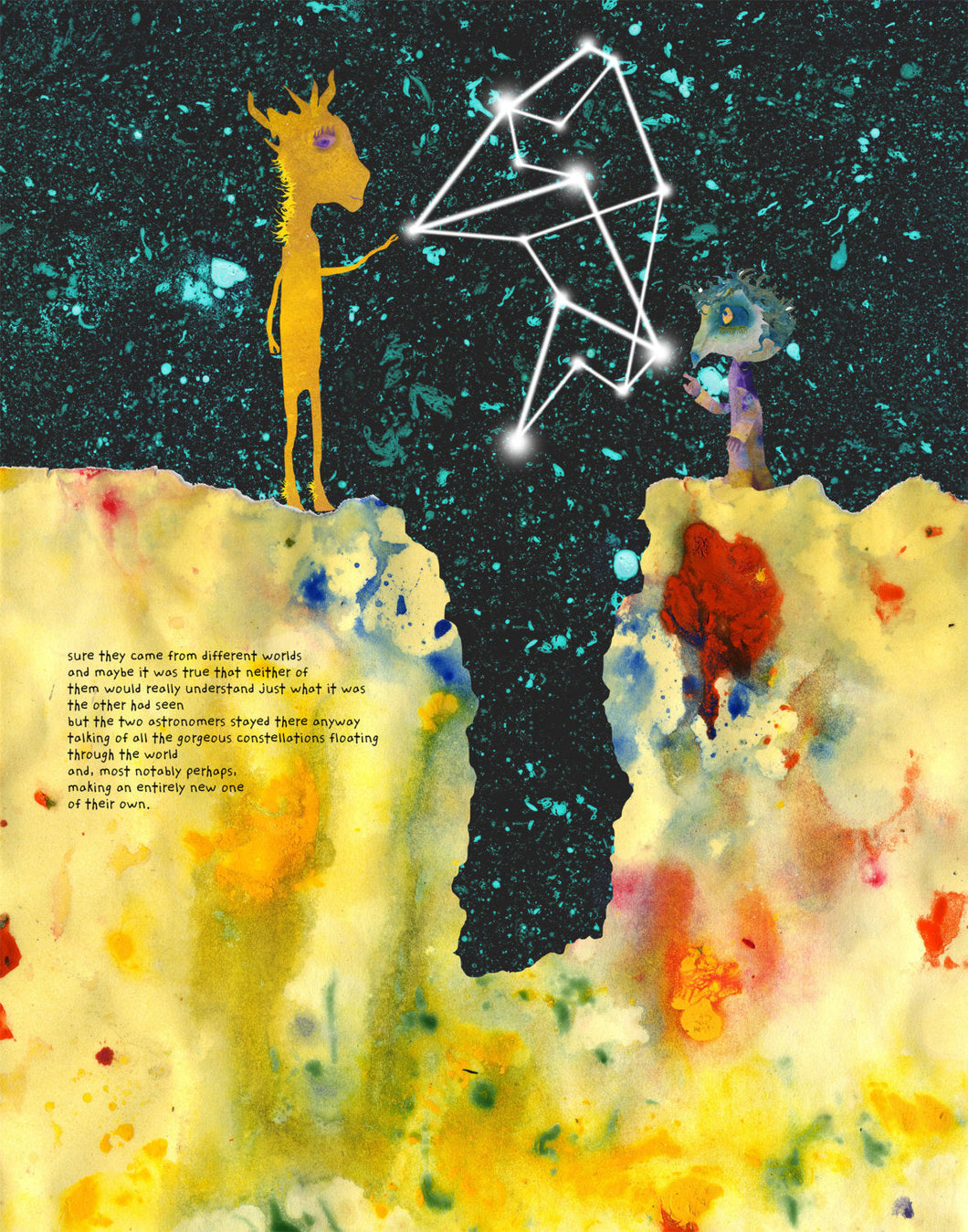 Small Tales Print - Astronomers