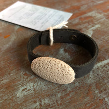 Lava Diffuser Bracelet - Black Leather