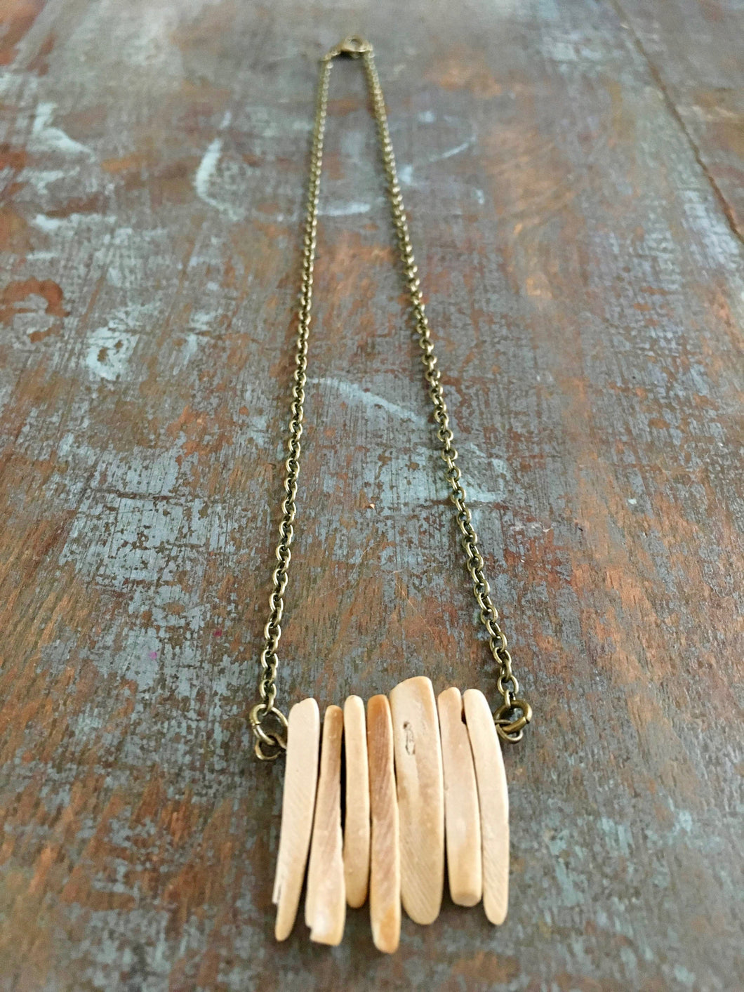 Coconut Sticks Diffuser Necklace - Short