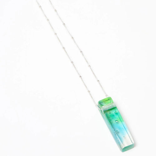 Mosaic Stilletto Sterling Necklace