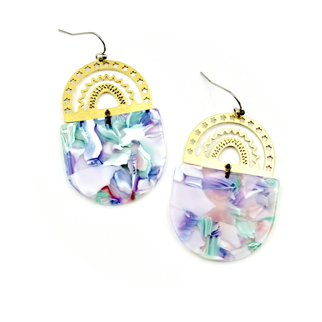 Pastel Stars & Stripes Earrings