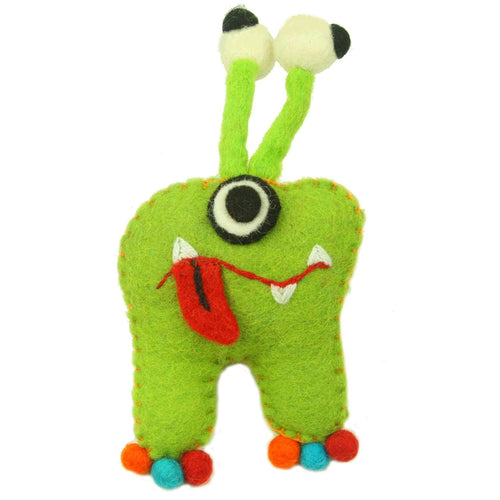 Green Monster Tooth Fairy Pillow