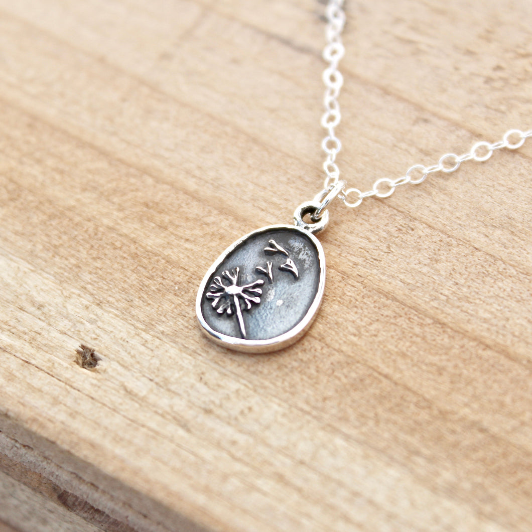 Dandelion Necklace - Sterling Silver