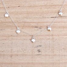 Sprinkle Necklace - Sterling Hearts