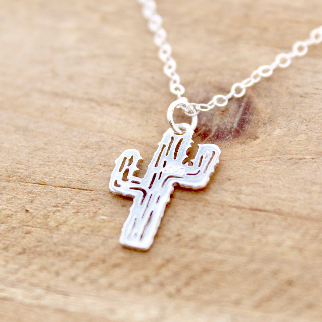 Cactus Necklace - Sterling Silver